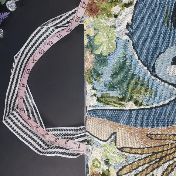 Stitch Canvas Casual Shoulder Tote Bag - Picture 14 of 16